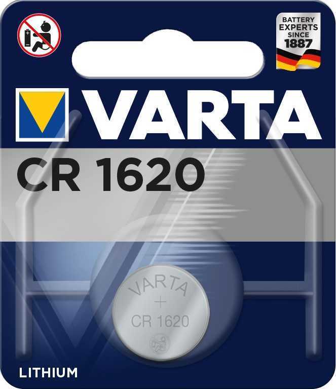 Батарейка Varta ELECTRONICS CR1620 BL1 Lithium 3V (6620) (1/10/100) Элементы питания (батарейки) фото, изображение