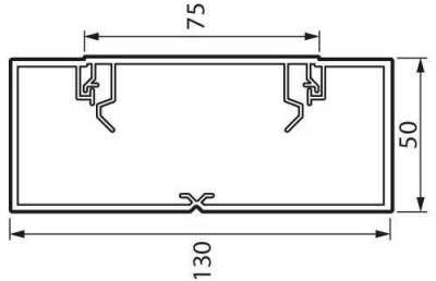 Legrand 638082 Metra 130x50 Пластиковый кабель-канал фото, изображение