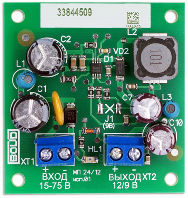 Болид МП 24/12 В исп.01 Дополнительные устройства к источникам питания фото, изображение